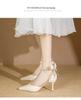 2025 Summer Stiletto One-Strap D'Orsay Heels - Elegant Bridesmaid Sandals