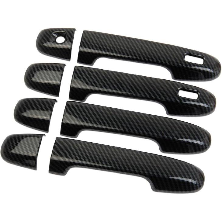 Carbon Fiber Style Exterior Side Door Handles Cover Trim Accessories for 2018-2025 Subaru Crosstrek,2019-2024 Ascent/Forester,2017-2025