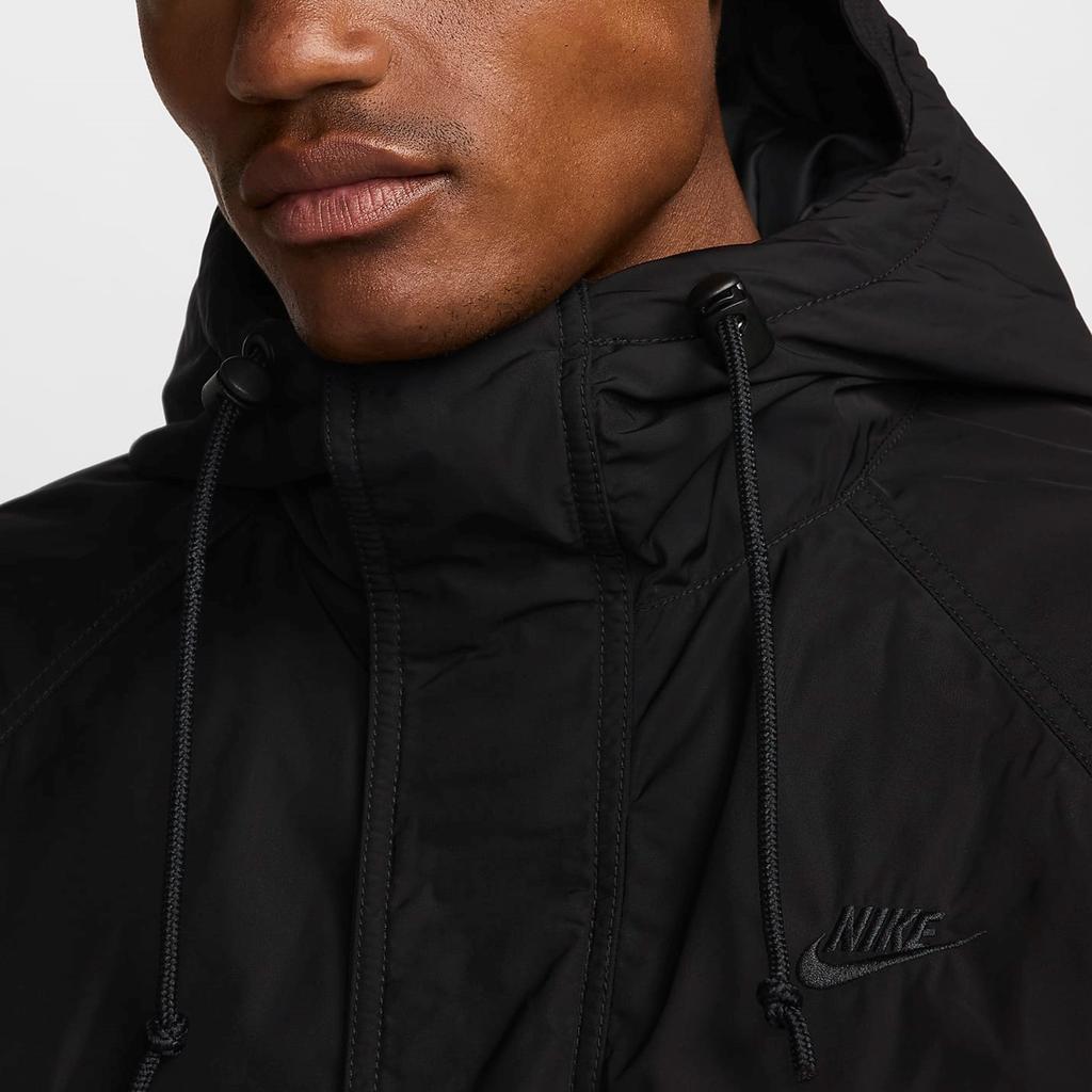 Nike Sportswear Club Therma-FIT Warm Waterproof Comfortable Long Sleeve Parka Men Outerwear Black FZ0869-010