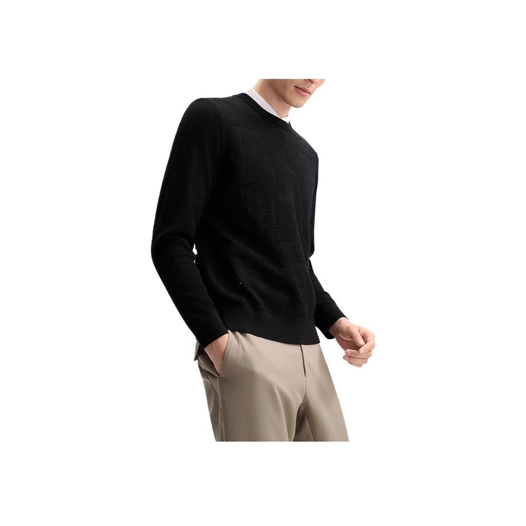 New FILA Sweaters Men's Jet Black F11M512402F-BK