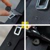 4 Pairs Black Seat Belt Button Buckle Stop Clips Designed To Hold Seat Belt Buckle Firmly In Place Plastic Stopper Set