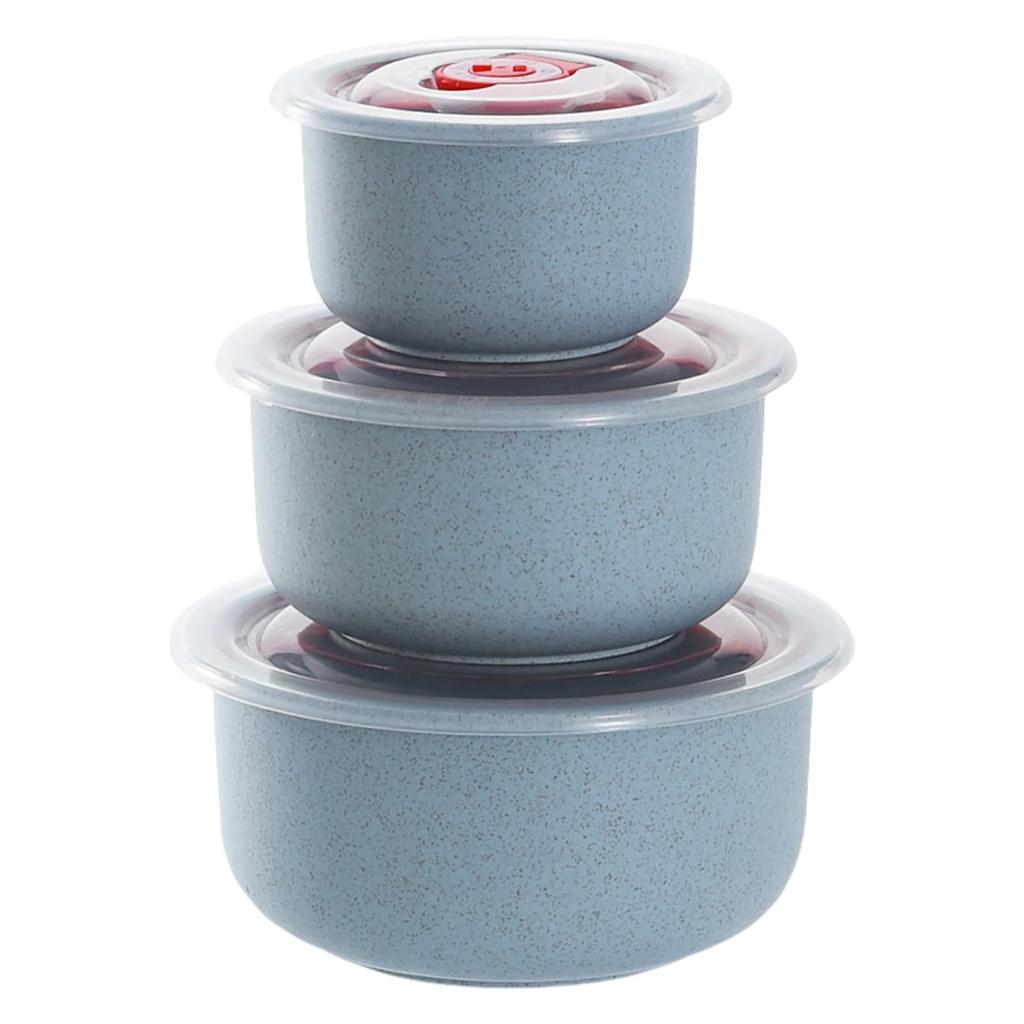 Kitchen Fresh-Keeping Bowl With Lid Dry Food Fruits And Vegetables Sealed Storage Box Portable Office Worker Lunch Box