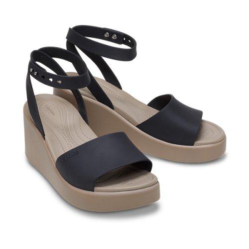 Crocs Brooklyn Ankle Strap Wedge Bkm  24swsd209406 