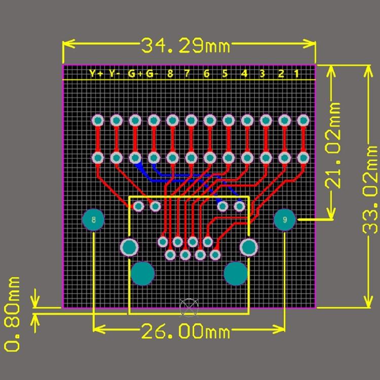 Screw Terminals RJ45 Female Sockets DIN Rail Adapter With LED Light For Industrial Networkings Connectivitys