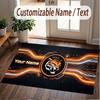 Custom Rug Hull City Pattern Print Name Text Soft Non‑Slip Floor Carpet for Home Indoor Decoration