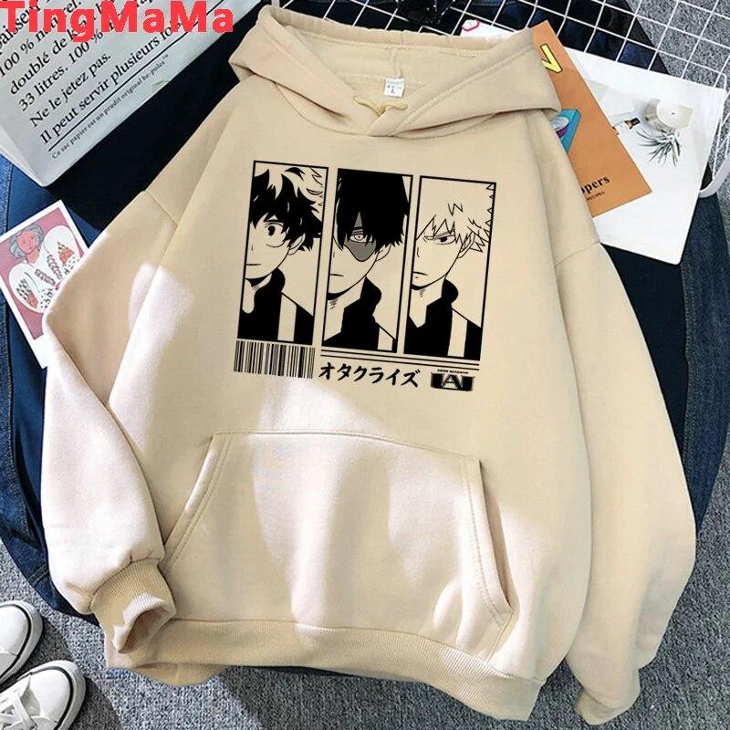 My Hero Academia Shoto Todoroki hoodies Unisex y2k aesthetic printed Korea 2021 Unisex pullover 2021 Unisex Hoodie