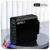 QC3.0 8-Port Multi-USB Fast Charger, 30W High Power, Compatible with US, EU, and Korean Specs, Colorful Design.