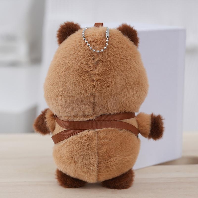 Capybara Keychain Whimsical Plush Toy With Chef Outfit Perfect For Cute Decor Home
