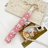 Bohemian Hand-Woven Flower Wrist Lanyard Phone Wristband Daisy Flower -Lost Phone Rope Bag Pendant for Friend Gift Bag Charm