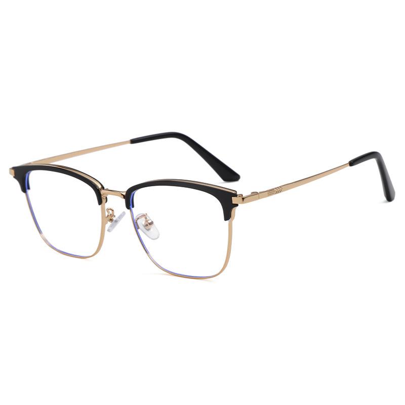 Men's Business Reading Glasses Luxury Design Metal Frame Anti Blue Light Presbyopia Glasses Ultra Light High-definition Eyewear