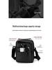 Men's Large Capacity Oxford Cloth Business Backpack & Crossbody Bag - Black