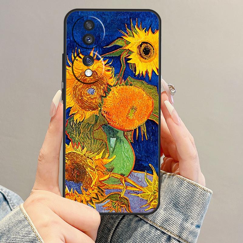 Beautiful Yellow Sunflower Case For Honor Magic 7 5 6 Lite Pro Honor 400 200 90 70 50 X9b X9a X8b X8a X8 X9 X9c Cover