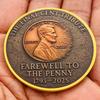 1793-2025 Lincoln, USA, gold-plated color printed commemorative medal, decorative ornament, pendant, gift coin, commemorative coin
