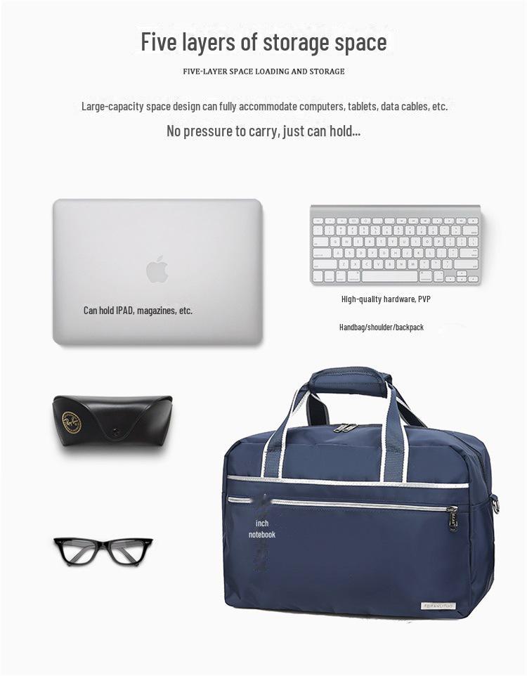 Portable Travel Shoulder Bag & Short-Distance Trolley Luggage