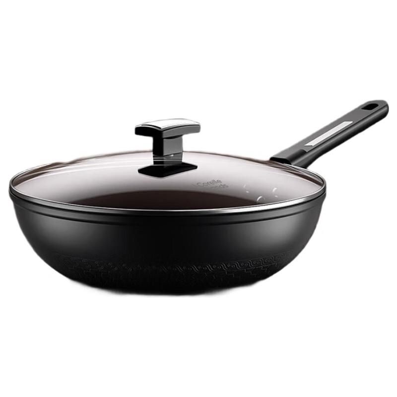 Corning Uncoated Fine Iron Wok 4-Piece Set