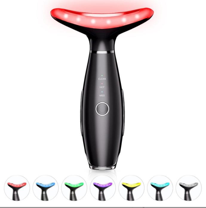 Seven-Color Light Beauty Device for Face and Neck - Dual Use