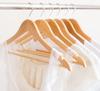 WOODY 30-Pack Solid Wood Clothes Hangers with 360-Degree Swivel Hooks