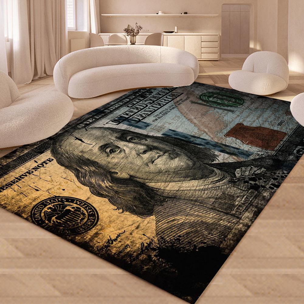 Dollar Bill Carpet Mat Rug - Artistic Design Home Decoration Floor Mat for Living Room Rugs for Bedroom Carpets for Living Room
