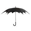 Gothic Long-Handle Women's Automatic Umbrella - Rain or Shine, Black Sun Protection, Dark Subculture Style