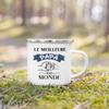 French Print Creative Coffee Cups Drinks Water Camping Cup Enamel Handle Mug Birthday Father's Day Mother's Day Gift for Mom Dad