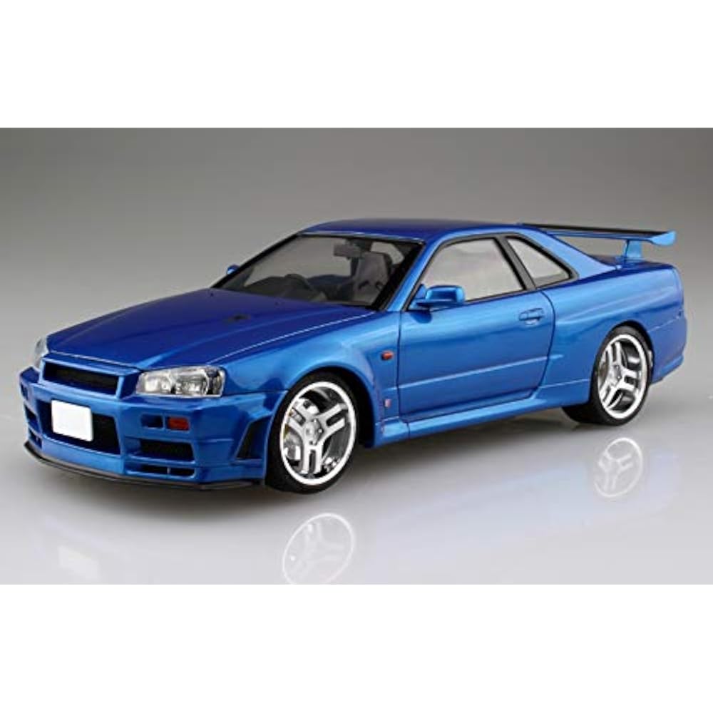 Aoshima Bunka Kyozai (AOSHIMA) Initials D No.9 Hoshino Kozo BNR34 Skyline GT-R 1/24 Scale Plastic...