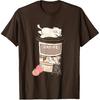 Süßes Katzencafé, Kawaii Katzenkaffee, Anime Neko Kitty, Katzen Wortspiele T-Shirt