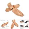 Classic Wooden Shoe Shaper With Spring Function Ideal For Leather Shoes Of Various Sizes