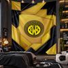 Wall Hanging Tapestry Villarreal FC Print Cloth for Living Room Bedroom Home Decor