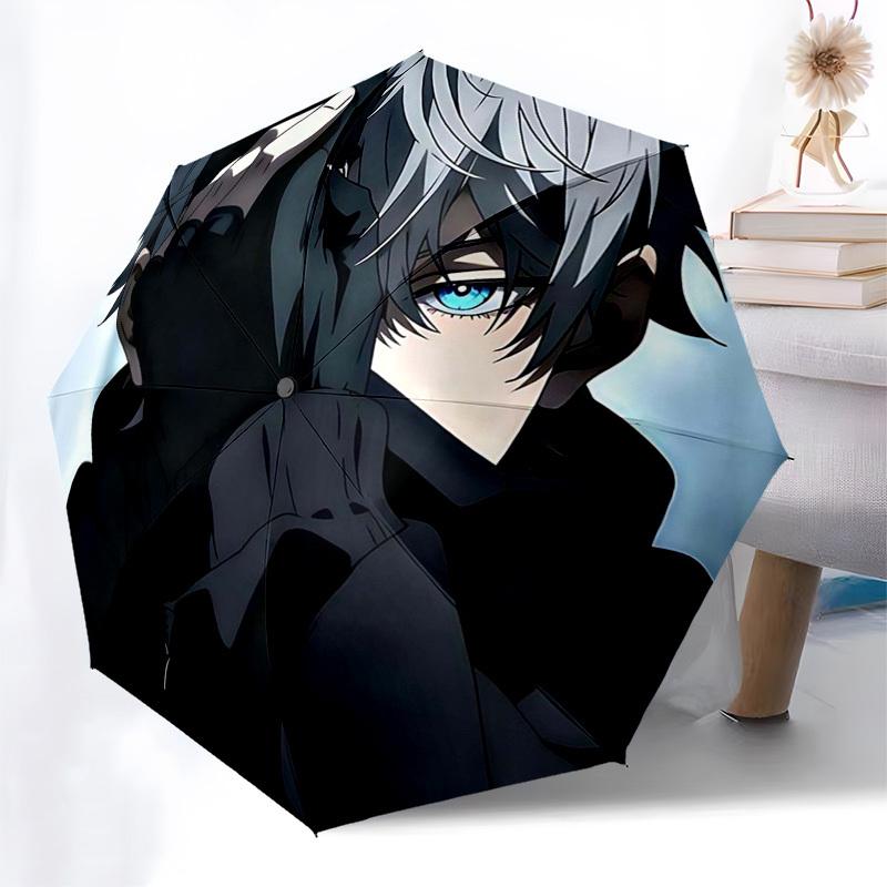 

1pc Anime Character Automatic Opening Folding Umbrella with 8-Bone Iron Frame - Perfect for Fans, Travelers, Daily Use, and Gifts!W095