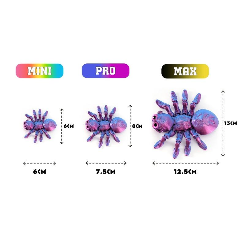 Eye Spider Ornament 3D Printing Eye Spider Ornament Simulation Animal Desktop Ornament Movable Integrated Joint Crawling