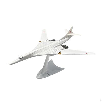1/200 Scale TU160 Fighter Model Alloy Aircraft with Display Stand Toy Simulated Airplane for