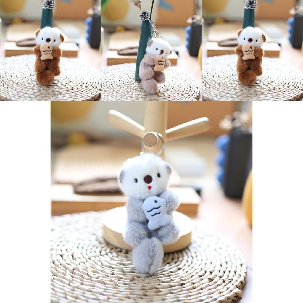Adorable Otter Plush Keychain Soft And Huggable Short Plush Material