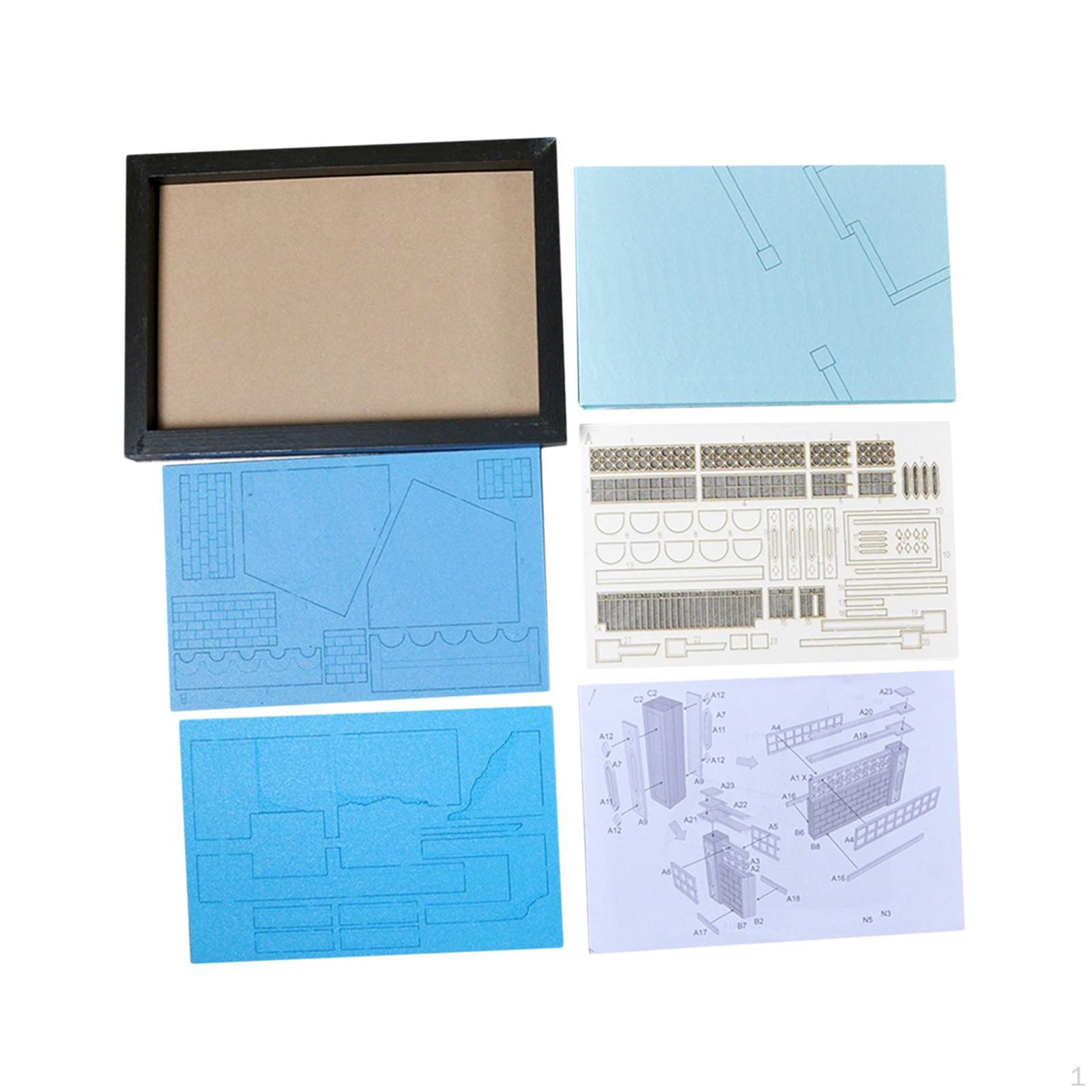 

1/35 DIY Assembly Building Model Kits Wooden Puzzle Architecture Scene Collection for Accessory style A