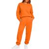 Damen Langarm Rundhals Sweatshirt und Jogginghose 2-teiliges Set