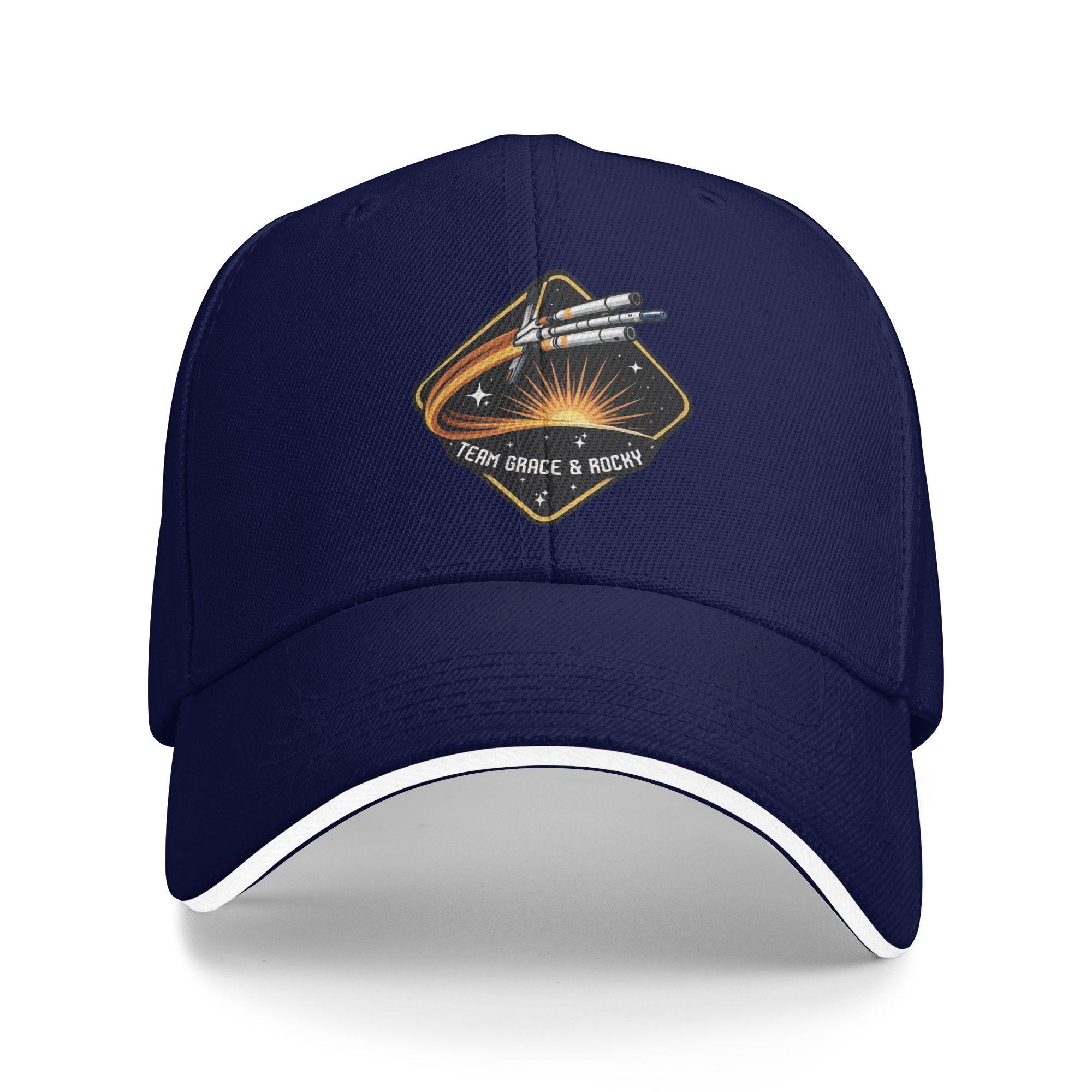 

Project Hail Mary Mission Patch Ringer Baseball Cap Men Design Hip Hop Hats Spring Classic Fishing Breathable Snapback Cap As Picture темно-синього кольору