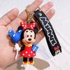 Disney Set di Portachiavi Personaggi Serie Floreale di Topolino e Minnie Carino Cartone Animato Bouquet Portachiavi per Coppia Modello Floreale Borsa Regalo