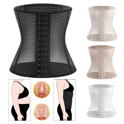 Waist Slimming Belt Good Elasticity Fat Burning Adjustable Cut-out Breathable Body Sculpting Tight Waist Trainer Body Shaper Corset Daily Wear