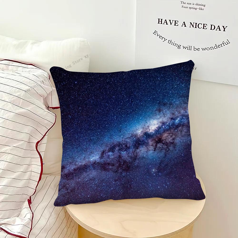 3D Planet Wunderschöne Sternenhimmel Kissenbezug Quadratisches Kissen Schlafzimmer Sofa Freizeit Komfort Kissen Auto Wohnzimmer Heimdekoration