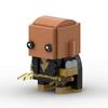 MOC Compatible Building Blocks Square Head Boy Black Adam Small Particles Diy Building Block Model Educational Children's Toy Gift