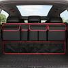 Car trunk storage hanging bag, seat back storage bag, SUV rear seat multifunctional storage net bag supplies