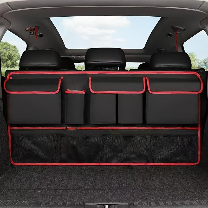 Car Trunk Storage Hanging Bag, Seat Back Storage Bag, SUV Rear Seat Multifunctional Storage Net Bag Supplies