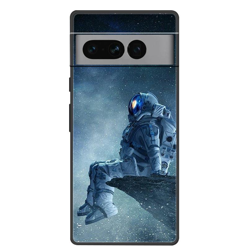 For Google Pixel 7 Pro Case Soft Black Silicone Bumper Butterfly Phone Cover for Googe Pixel7 7Pro Pixel7Pro Cases Fundas Coque