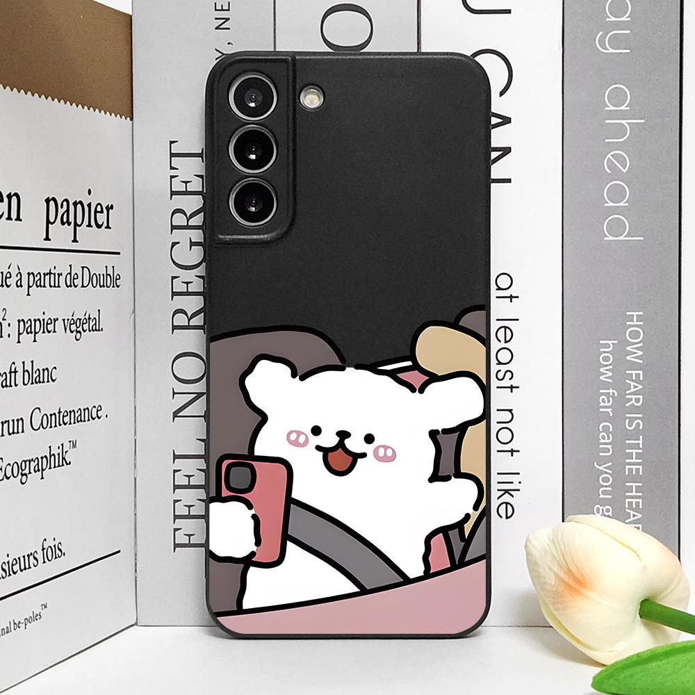 Funny Animal Dog Couple Phone Case for Samsung Galaxy S25 Plus S21 FE S22 S23 S24 Ultra Shockproof Soft Cover Paired Fundas Skin