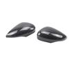 For Ford Fiesta 2009-2015 models glossy black/carbon fiber pattern mirror cover, rearview mirror reflective shell rear cover cap
