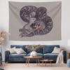 Rabbit and Snake Tapestry Forest Wall Decor Gothic Vintage Art Tapestry Witchy Home Decor Dark Academia Aesthetic Room Hanging