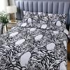 3pcs Boho Bedding Set Striped Geometric Duvet Cover and Pillowcases in Brown Ethnic and Traditional Style Soft Cozy Quilt Covers