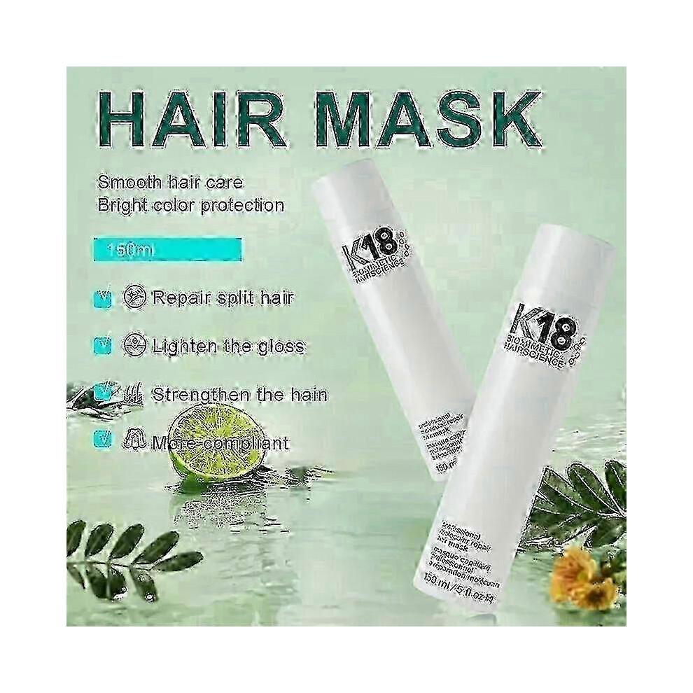 3Pcs K18 150ml Leave-In Molecular Repair Hair Mask for Damaged Hair - Deep Conditioning, Soft Texture, Hair Restoration New Arrival