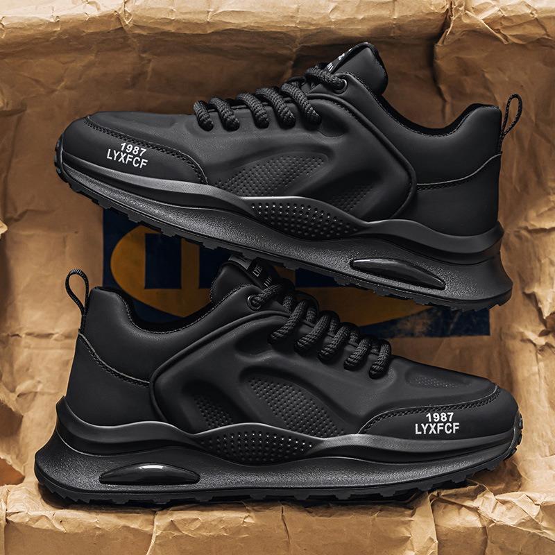 Student casual sports shoes versatile low-top men's shoes spring men's thick soles increase new models