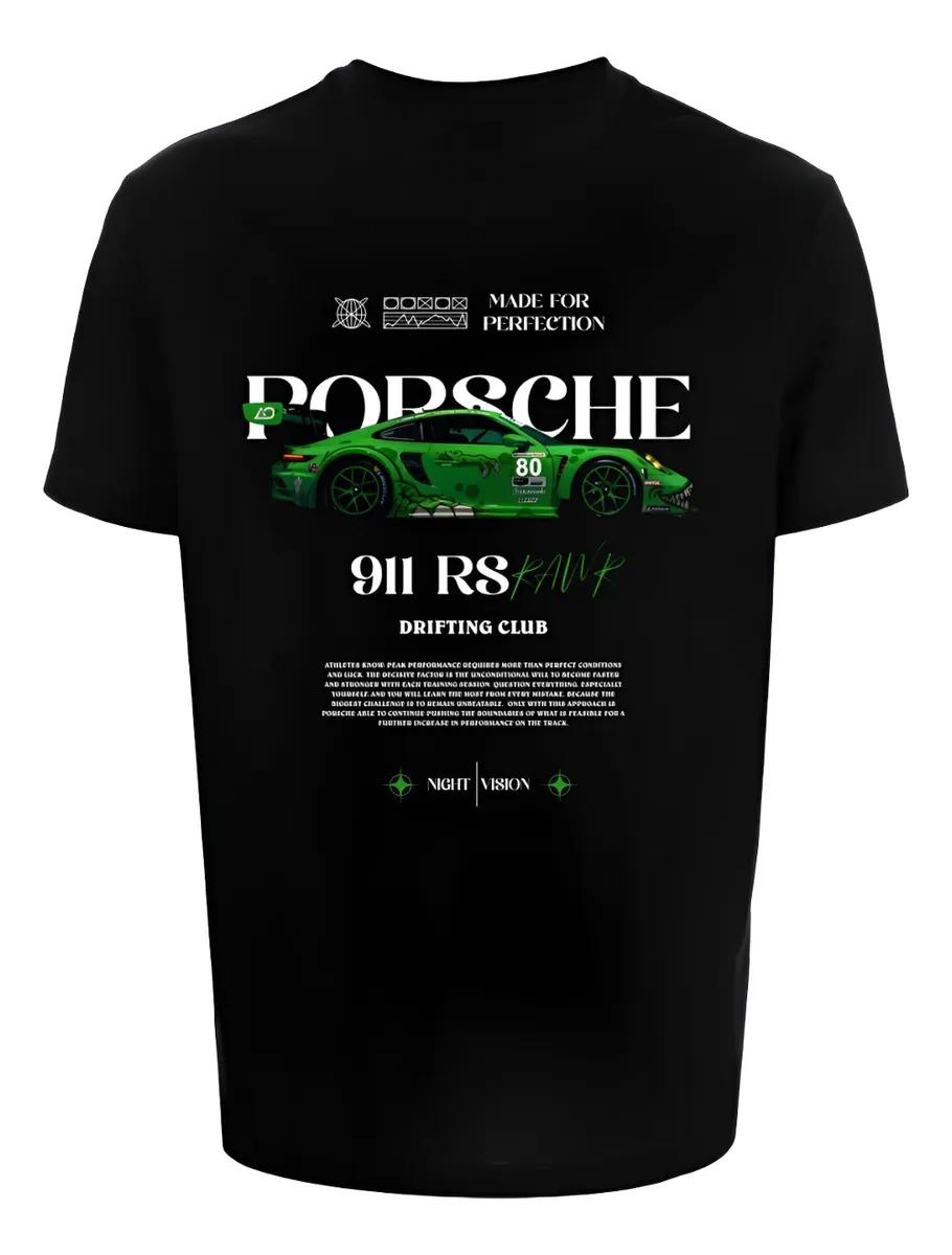 

Porsche 911 RS Pink Race Car Drifting Club Vintage T-Shirt, Unisex Car Enthusiast Streetwear Tee, 100% Cotton Casual Short Sleeve Top M бежевий