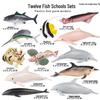 Children's Early Education Ocean Fish Model Toy: Megalodon, Whale Shark, Tuna